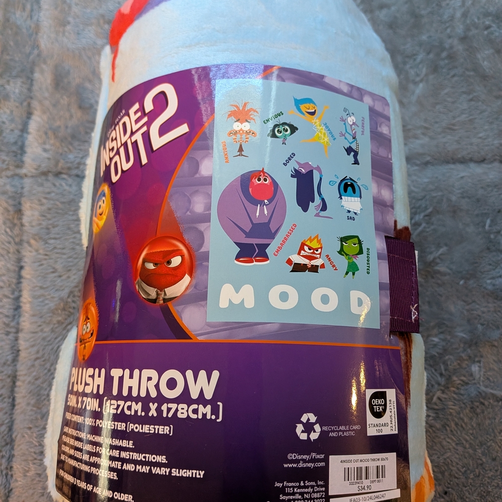 Inside Out 2 Plush Blanket